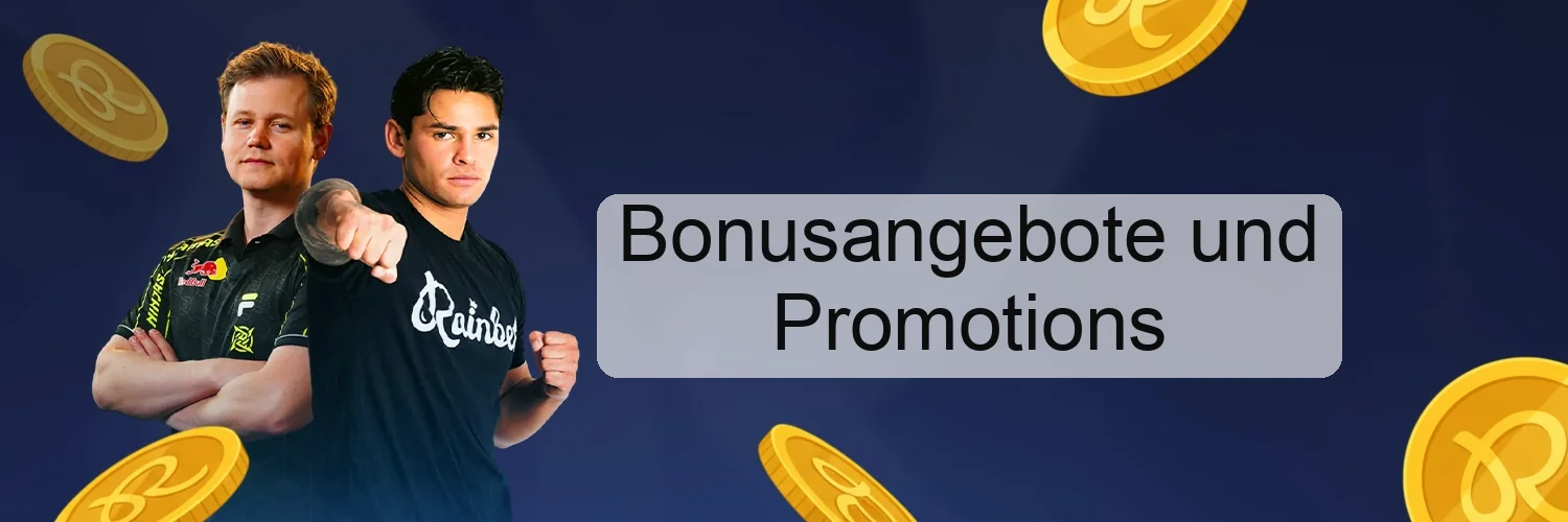 Bonusangebote und Promotions